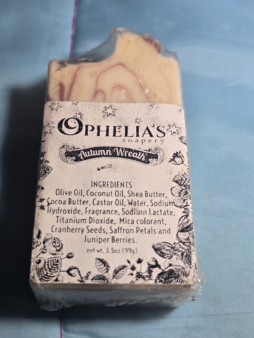Ophelia's Autumn Wreath Hand Soap - Cream & Pink
